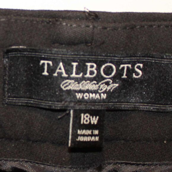 Talbots Black Straight Leg Signature Pants - Sz 18W - Picture 4 of 6